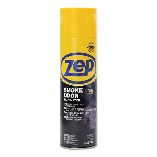 Fabric Refreshers | Zep Commercial ZUSOE16 16 oz. Spray Can Smoke Odor Eliminator - Fresh Scent image number 0