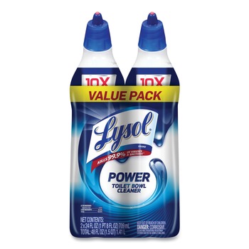 LYSOL Brand 19200-98016 24 oz. Disinfectant Toilet Bowl Cleaner - Atlantic Fresh (2/Pack)