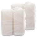 Perforated Roll & Hand Towels | Dart C40UT1 StayLock 6.81 in. x 9.4 in. x 3.1 in. Oblong Plastic Hinged Lid Containers - Clear (250/Carton) image number 2