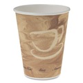 Cups | SOLO 378MS-0029 8 oz. Printed Mistique Polycoated Hot Paper Cup - Brown (1000/Carton) image number 1