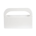 Toilet Seat Cover Dispensers | Boardwalk BWKKD100 16 in. x 3 in. x 11.5 in. Toilet Seat Cover Dispenser - White (2/Box) image number 3