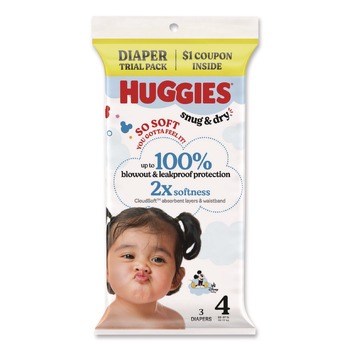 Kimberly-Clark 57030 Snug and Dry Size 4 22 lbs to 37 lbs Disney Design (3 Diapers/Pack, 30 Packs/Carton)