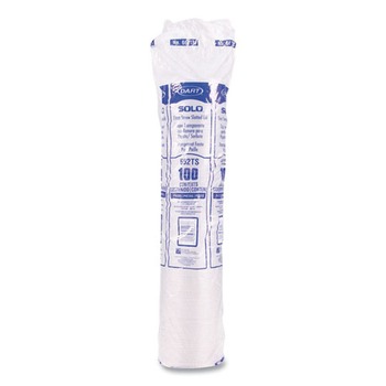 Dart 662TS Straw-Slot Lids for 9 - 20 oz. Cold Cups - Clear (100/Pack)