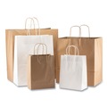 Shopping Bags | Kari-Out 1200050 8 in. x 5 in. x 11 in. Twisted-Paper Handles Kraft Paper Bags - Natural (250/Carton) image number 3
