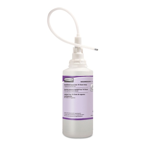 Soap Refills | Rubbermaid Commercial FG750389 800 mL TC OneShot Moisturizer Enriched Foam Soap Refill - Unscented (4/Carton) image number 0