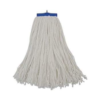 Boardwalk BWK716REA 16 oz. Rayon Cut-End Lie-Flat Wet Mop Head - White