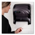 Towel Dispensers | San Jamar T8090TBK 11.75 in. x 9.13 in. x 14.44 in. Tear-N-Dry Essence Touchless Towel Dispenser - Black Pearl image number 6