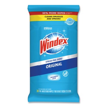 PRODUCTS | Windex 378032 7 in. x 8 in. Cloth Glass and Surface Wet Wipe - Unscented White