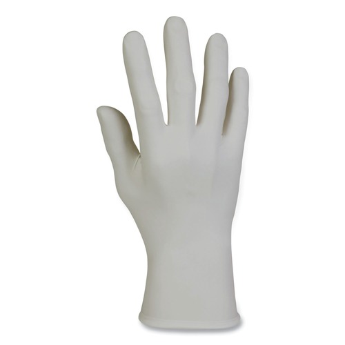 Janitorial Disposable & Single Use Gloves | Ansell 50708 3.5 mil Thick 9.5 in. Long Powder-Free STERLING Nitrile Exam Gloves - Large, Sterling Gray (200/Box) image number 0