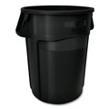 Indoor Waste Receptacles | Rubbermaid Commercial FG264360BLA 44 gal. Vented Round Plastic Brute Container - Black image number 1