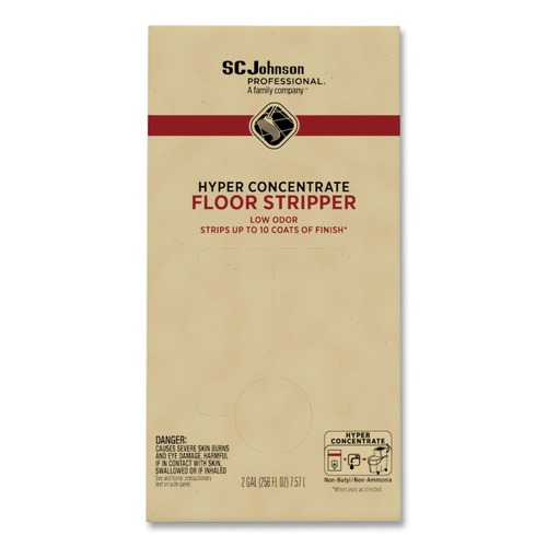 Floor Strippers | SC Johnson 680076 2 Gallon Bag-in-Box Low Odor Hyper Concentrate Floor Stripper (1/Carton) image number 0