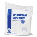 Hairnets & Hair Restraints | AmerCareRoyal RP110NWP 21 in. Pleated Polypropylene Latex-Free Operating Room Cap - White (1000/Carton) image number 3