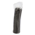 Cup Lids | Dart 16RCLBLK Optima Reclosable Lid fits 12 - 24 oz. Hot Cups - Black (1000/Carton) image number 1