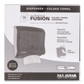 Towel Dispensers | San Jamar T1755TBK 11.5 in. x 5.5 in. x 11.5 in. Ultrafold Fusion C-Fold and Multifold Towel Dispenser - Black image number 5