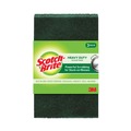 Scouring Pads & Sticks | Scotch-Brite 223-10 3.8 in. x 6 in. Heavy-Duty Scour Pad - Green (10/Carton) image number 1