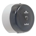Toilet Tissue Dispensers | Georgia Pacific Professional 56501 SofPull 10.5 in. x 6.75 in. x 10.5 in. High-Capacity Center-Pull Tissue Dispenser - Smoke image number 3
