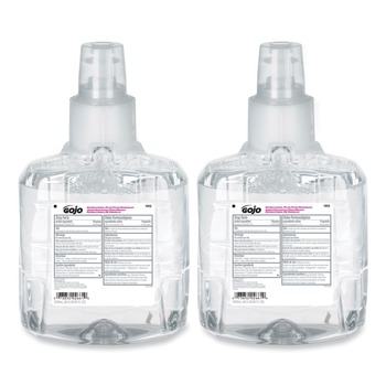  | GOJO Industries 1912-02 1200 ml Antibacterial Foam Handwash Refill for LTX-12 Dispenser - Plum Scent (2/Carton)