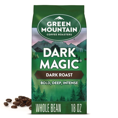 Coffee - Caffeinated | Green Mountain Coffee 5000379134 18 oz Bag Whole Bean Coffee - Dark Magic image number 0