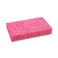 Sponges | Boardwalk A21BWK 3-3/5 in. x 6-1/2 in. x 9/10 in. Cellulose Sponges - Small, Pink (24 Packs/Carton, 2/Pack) image number 2