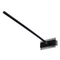Brushes | Carlisle 4029000 Sparta Broiler Master Grill Brush and Scraper with 30.5 in. Black Wood Handle image number 1