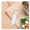 Cutlery Kits | SOLO MOW9Y-0007 Medium Weight PP Kit Wrapped Fork/Knife/Teaspoon/Napkin - White (250/Carton) image number 2