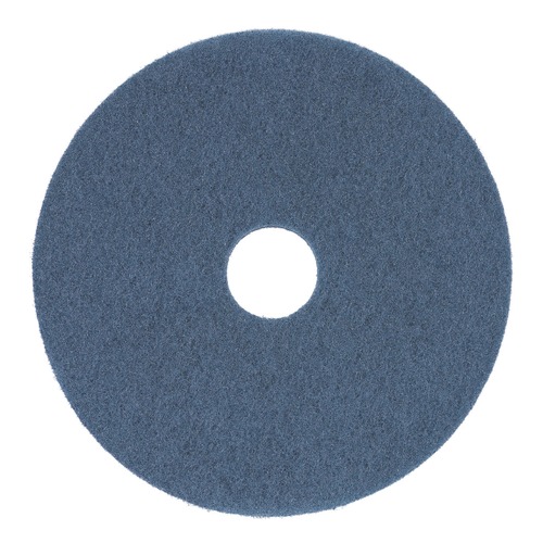 Floor Pads-Stripping | Boardwalk BWK4013BLU 13 in. Diameter Scrubbing Floor Pads - Blue (5/Carton) image number 0
