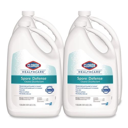 Disinfecting & Cleaning Solutions | Clorox Healthcare CLO32409CT Spore Defense 1-Gallon Refill Bottle Open System Cleaner Disinfectant (4/Carton) image number 0