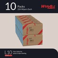 Perforated Roll & Hand Towels | WypAll 05123 L10 9.1 in. x 10.25 in. Windshield Towels - Light Blue (224/Pack, 10 Packs/Carton) image number 2