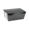 Food Containers & Lids | Pactiv Corp. NOB03B 66 oz 6.5 x 4.5 x 3.25 EarthChoice OneBox Paper Box - Black (160/Carton) image number 0