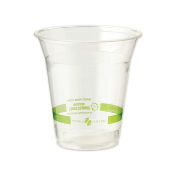 World Centric CPCS12 12 oz PLA Plastic Cold Cups - Clear (1000/Carton)
