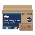 Cleaning Cloths & Wipes | Tork 2247020 Dairy Towel 1-Ply 9.12 x 10.25 Natural 250 Sheets/Pack 16 Packs/Carton image number 0