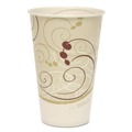 Cups | SOLO R12N-J8000 Symphony 12 oz ProPlanet Seal Treated-Paper Cold Cups - White/Beige/Red (100/Bag, 20 Bags/Carton) image number 3