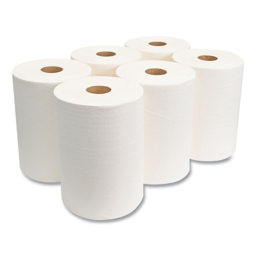 Perforated Roll & Hand Towels | Morcon Paper M610 10 in. x 500 ft. 1-Ply TAD Roll Towels - White (6 Rolls/Carton) image number 0