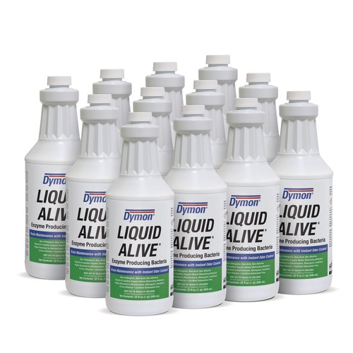 Drain Cleaners | ITW Dymon 23332 32 oz. Bottle LIQUID ALIVE Enzyme Producing Bacteria (12/Carton) image number 0