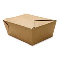 Food Containers & Lids | GEN KS10123 Reclosable 110 oz. Paper Take-Out Box - Kraft (160/Carton) image number 0