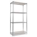 Racks & Shelving | Alera ALESW503618SR NSF Certified Industrial 36 in. x 18 in. x 72 in. 4-Shelf Wire Shelving Kit - Silver image number 0