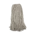 Mop Heads | Boardwalk BWK232C 32 oz. Cotton Fiber Premium Standard Head - White (12/Carton) image number 0