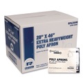 Aprons & Bibs | AmerCareRoyal RPA20 28 in. x 46 in. 1 mil Heavyweight Poly Aprons - One Size Fits All/White (500/Carton) image number 1