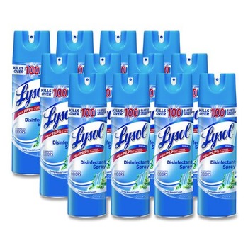 LYSOL Brand 19200-79326 19 oz. Aerosol isinfectant Spray - Crisp Linen Scent D (12/Carton)