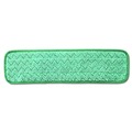 Mop Heads | Rubbermaid Commercial FGQ41200GR00 18.5 in. x 5.5 in. Microfiber Dust Pad - Green (12/Carton) image number 1