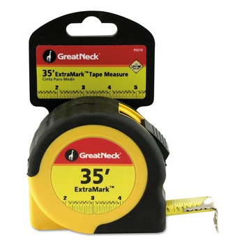  | Great Neck 95010 ExtraMark 1 in. x 35 ft. Steel Tape Measure - Orange/Black