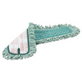 Mop Heads | Rubbermaid Commercial HYGEN FGQ42600GR00 24w x 9d HYGEN Microfiber Fringed Dust Mop Pad - Green image number 1