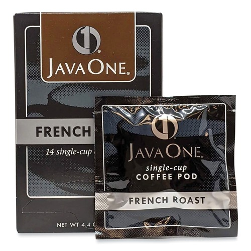 Coffee - Caffeinated | Java One 39830806141 Single Cup Coffee Pods - French Roast (14/Box) image number 0