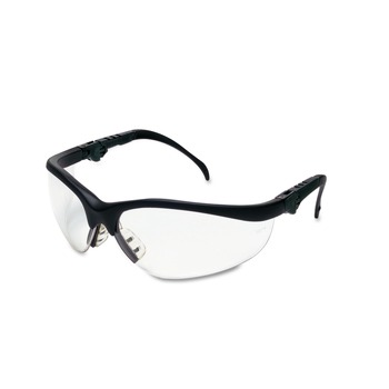 MCR Safety KD310 Klondike Plus Safety Glasses - Black Frame/Clear Lens