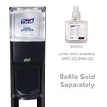 Hand Sanitizer Dispensers | PURELL 7216-DS 1200 ml 13.5 in. x 5 in. x 28.5 in. ES6 Hand Sanitizer Floor Stand with Dispenser - Graphite/Silver image number 2