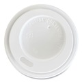 Cup Lids | Boardwalk BWKHOTWH4 Plastic Hot Cup Lids Fits 4 oz. Cups - White (1000/Carton) image number 2