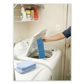 Mop Heads | Rubbermaid Commercial FGQ40900BL00 Economy 18 in. Microfiber Wet Mopping Pads - Blue (12/Carton) image number 2
