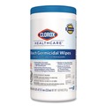 Cleaning Cloths & Wipes | Clorox Healthcare 35309 1 Ply 6.75 in. x 9 in. Unscented Bleach Germicidal Wipes - White (6/Carton) image number 1