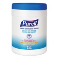 Hand Sanitizing Wipes | PURELL 9113-06 6.75 in. x 6 in. Sanitizing Hand Wipes - Fresh Citrus, White image number 0