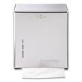 Towel Dispensers | San Jamar T1900XC 11.38 in. x 4 in. x 14.75 in. C-Fold/Multifold Towel Dispenser - Chrome image number 0